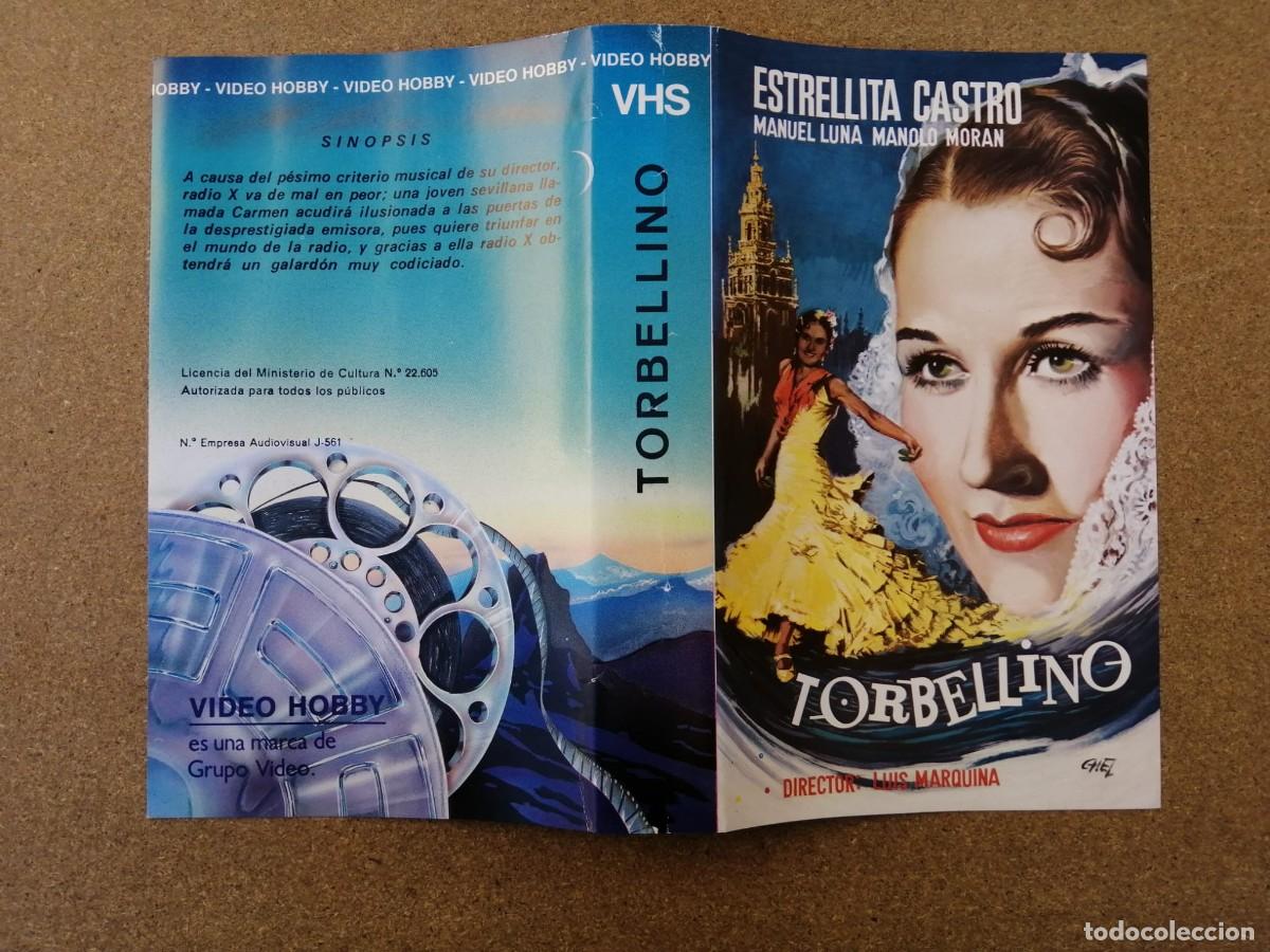 Cine: CARATULA VHS. TORBELLINO (ESTRELLITA CASTRO - MANOLO MORAN)