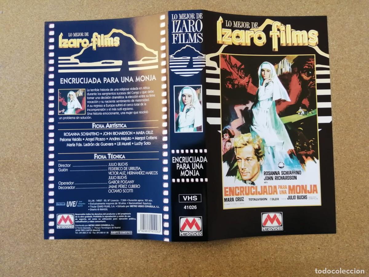 Cine: CARATULA VHS. ENCRUCIJADA PARA UNA MONJA (ROSSANA SCHIAFFINO - JOHN RICHARDSON)