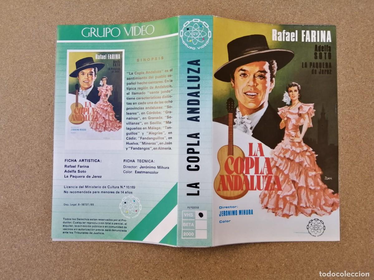 Cine: CARATULA VHS. LA COPLA ANDALUZA (RAFAEL FARINA)