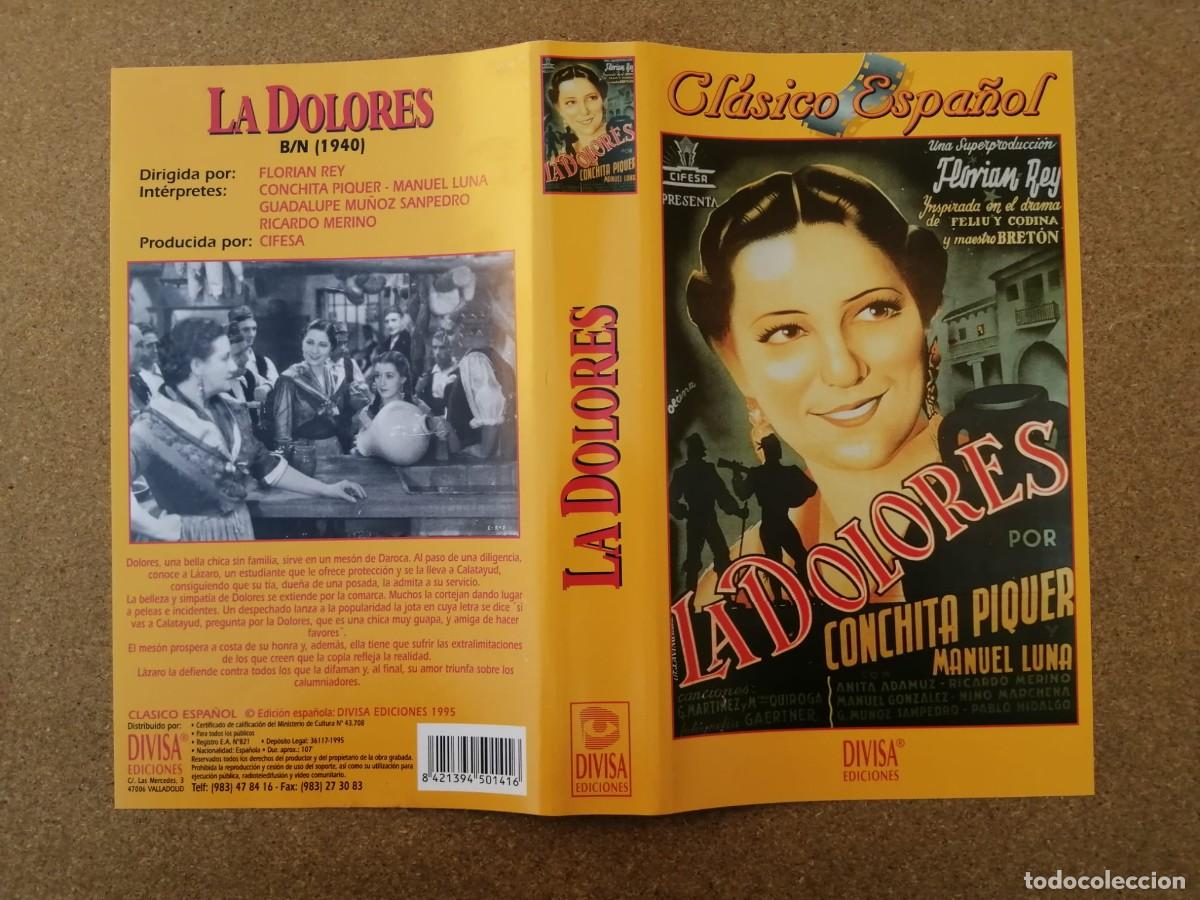 Cine: CARATULA VHS. LA DOLORES (CONCHITA PIQUER)