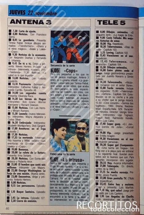 Cine: COPS ANIMACION JULIE ANDREWS BURT REYNOLDS MARLENE DIETRICH LA INTRUSA CAPRICHOS DE MUJER