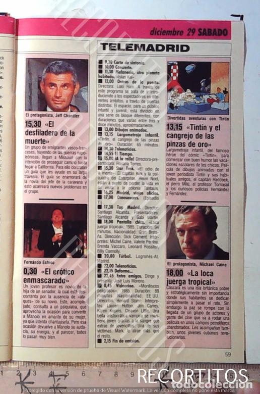 Cine: TINTIN Y EL CANGREJO JEFF CHANDLER FERNANDO ESTESO MICHAEL CAINE CHARO LOPEZ STEWART GRANGER