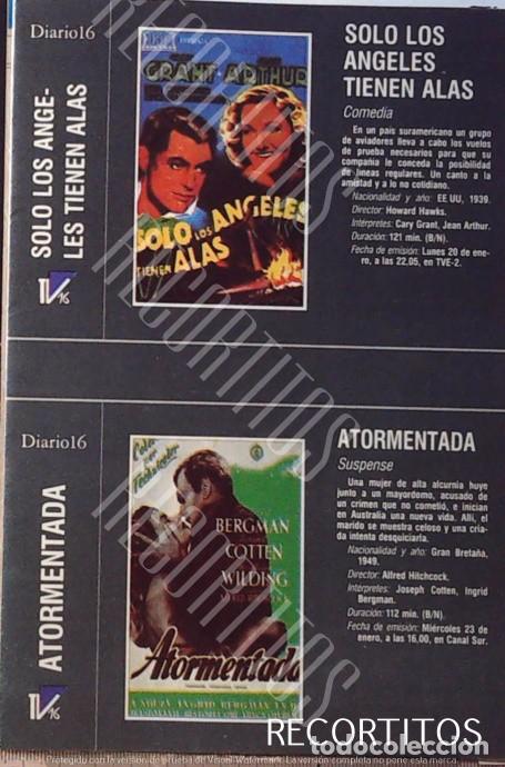 Cine: SOLO LOS ANGELES TIENEN ALAS CARY GRANT JEAN ARTHUR INGRID BERGMAN LA DAMA DE ROSA JEANETTE RODRIGUE
