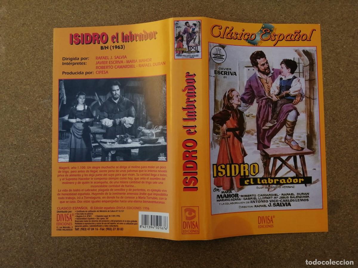 Cine: CARATULA VHS. ISIDRO EL LABRADOR (JAVIER ESCRIVA - MARIA MAHOR)