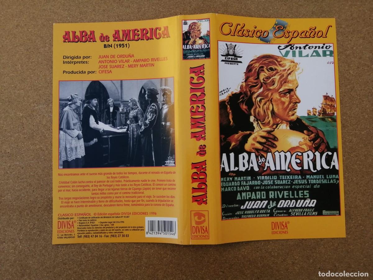 Cine: CARATULA VHS. ALBA DE AMERICA (ANTONIO VILAR - AMPARO RIVELLES)