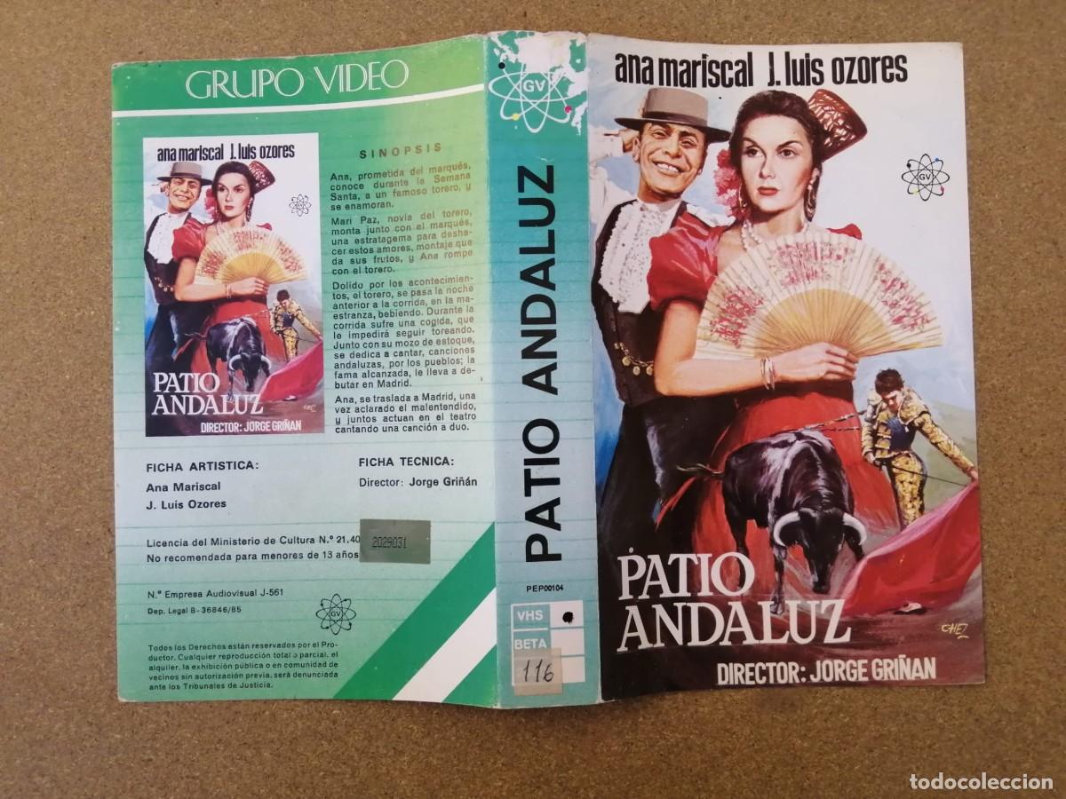 Cine: CARATULA VHS. PATIO ANDALUZ (ANA MARISCAL - JOSE LUIS OZORES)