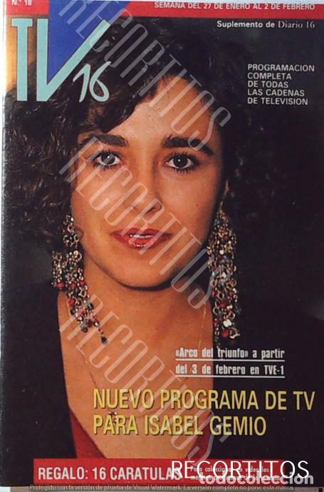 Cine: RECORTE PORTADA ARCO DEL TRIUNFO ISABEL GEMIO JOSE MANUEL PARADA