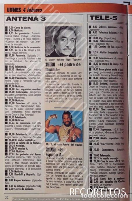 Cinema: MR T EQUIPO A MA A TEAM UGO TOGNAZZI CARY GRANT JAMES MASON