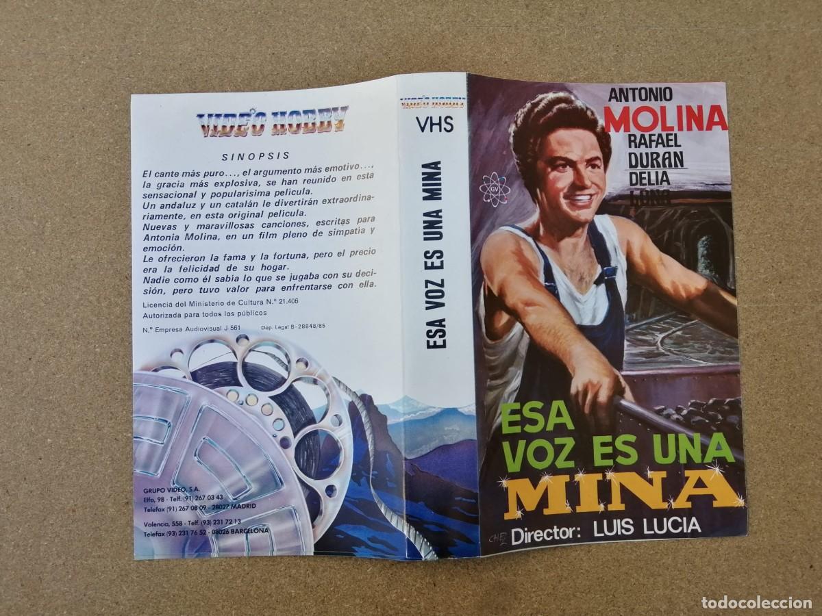 Cinema: CARATULA VHS. ESA VOZ ES UNA MINA (ANTONIO MOLINA)