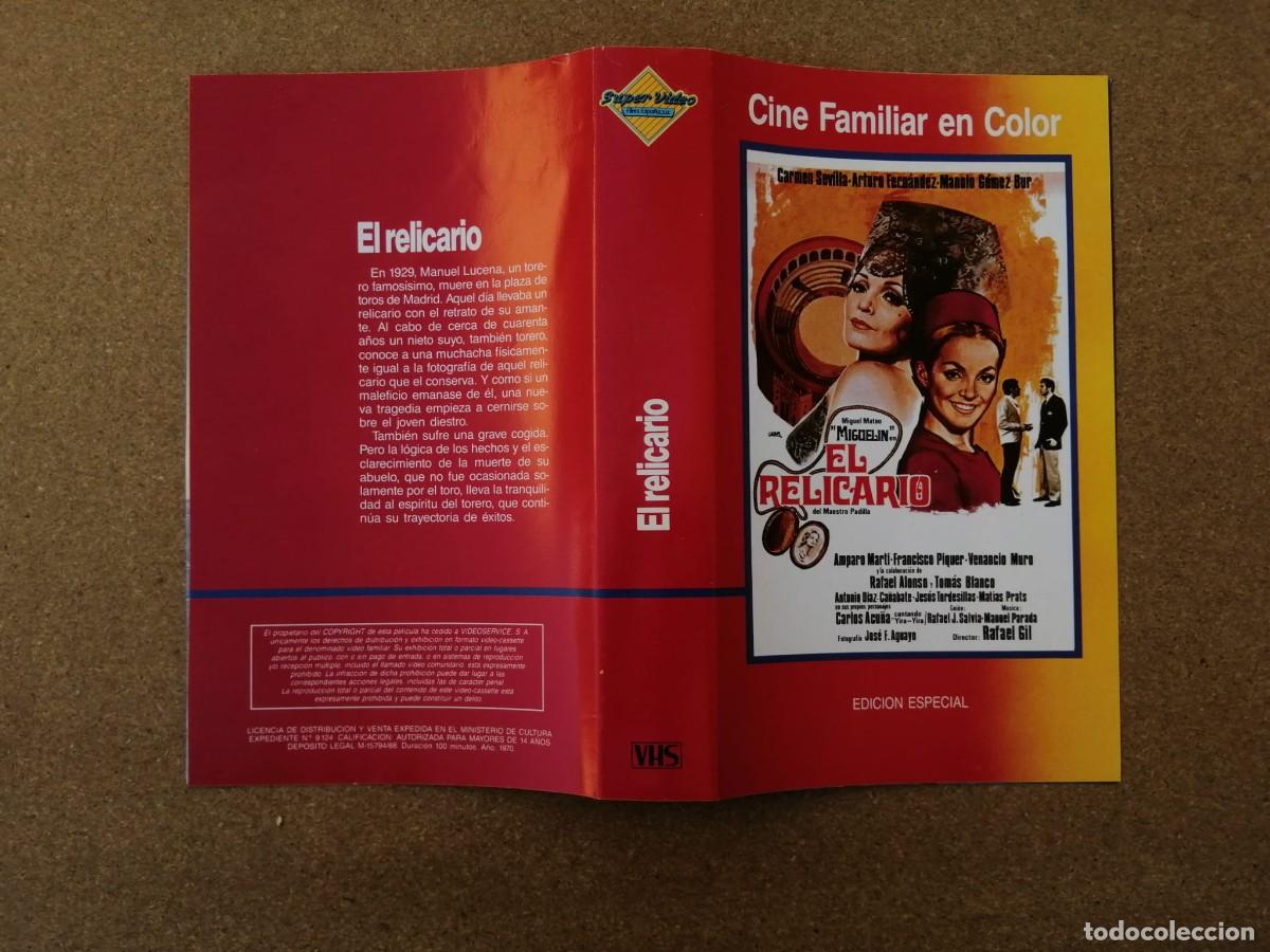Kino: CARATULA VHS. EL RELICARIO (CARMEN SEVILLA - ARTURO FERNANDEZ)