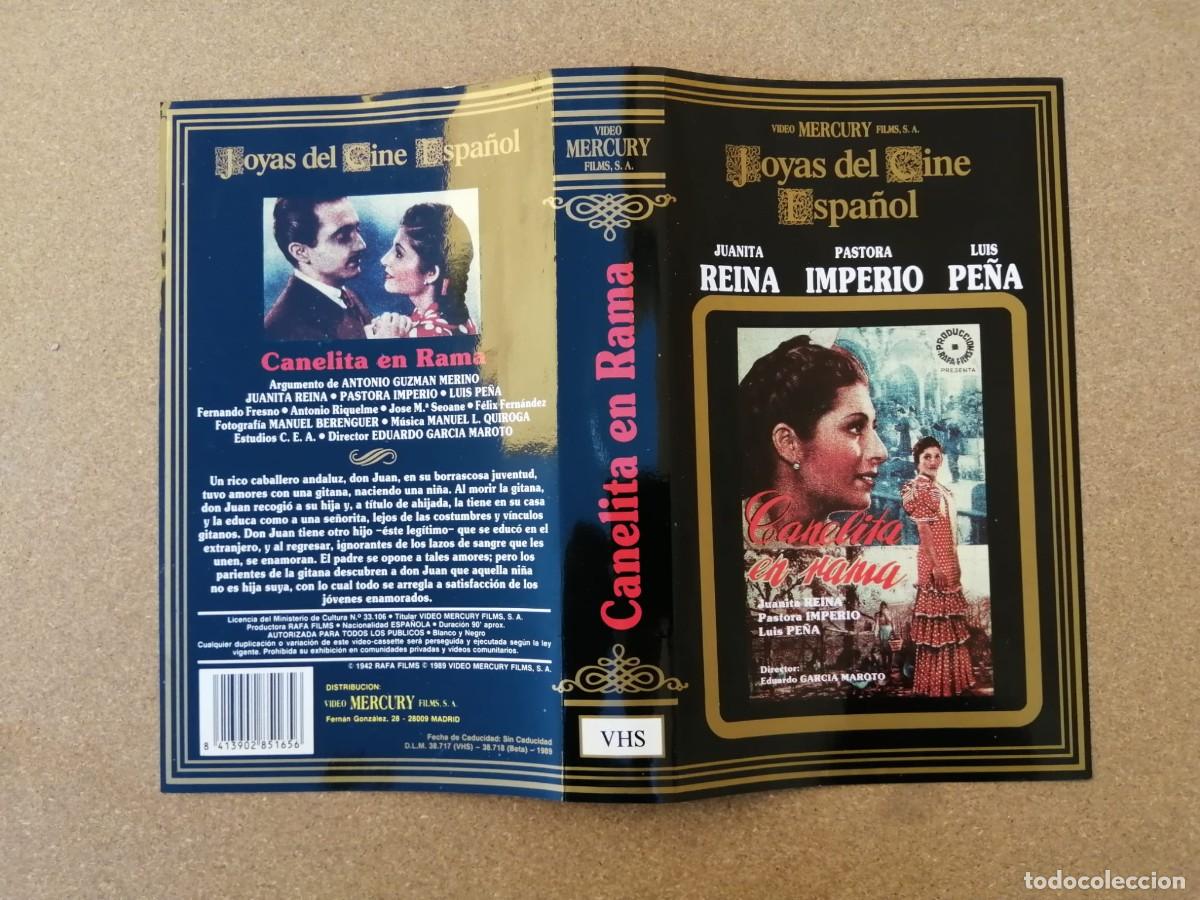 Cin&eacute;ma: CARATULA VHS. CANELITA EN RAMA (JUANITA REINA - PASTORA IMPERIO)