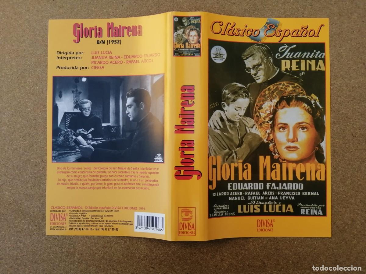 Cine: CARATULA VHS. GLORIA MAIRENA (JUANITA REINA - EDUARDO FAJARDO)