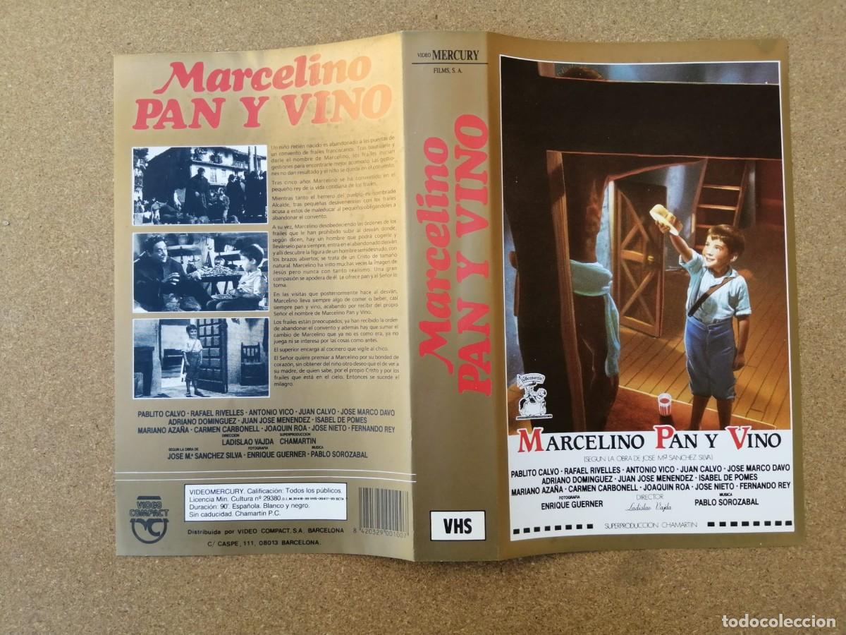 Cine: CARATULA VHS. MARCELINO PAN Y VINO