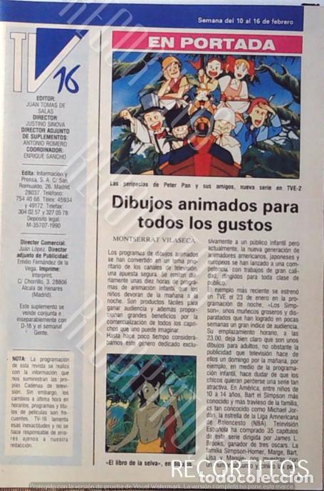Cine: ANIME PETER PAN EL LIBRO DE LA SELVA SUPER GOL RAFA Y RUDY TWIN PEAKS LAS TORTUGAS NINJA