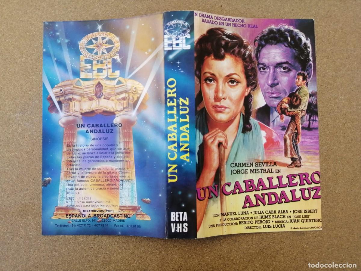 Cine: CARATULA VHS. UN CABALLERO ANDALUZ (JORGE MISTRAL - CARMEN SEVILLA)