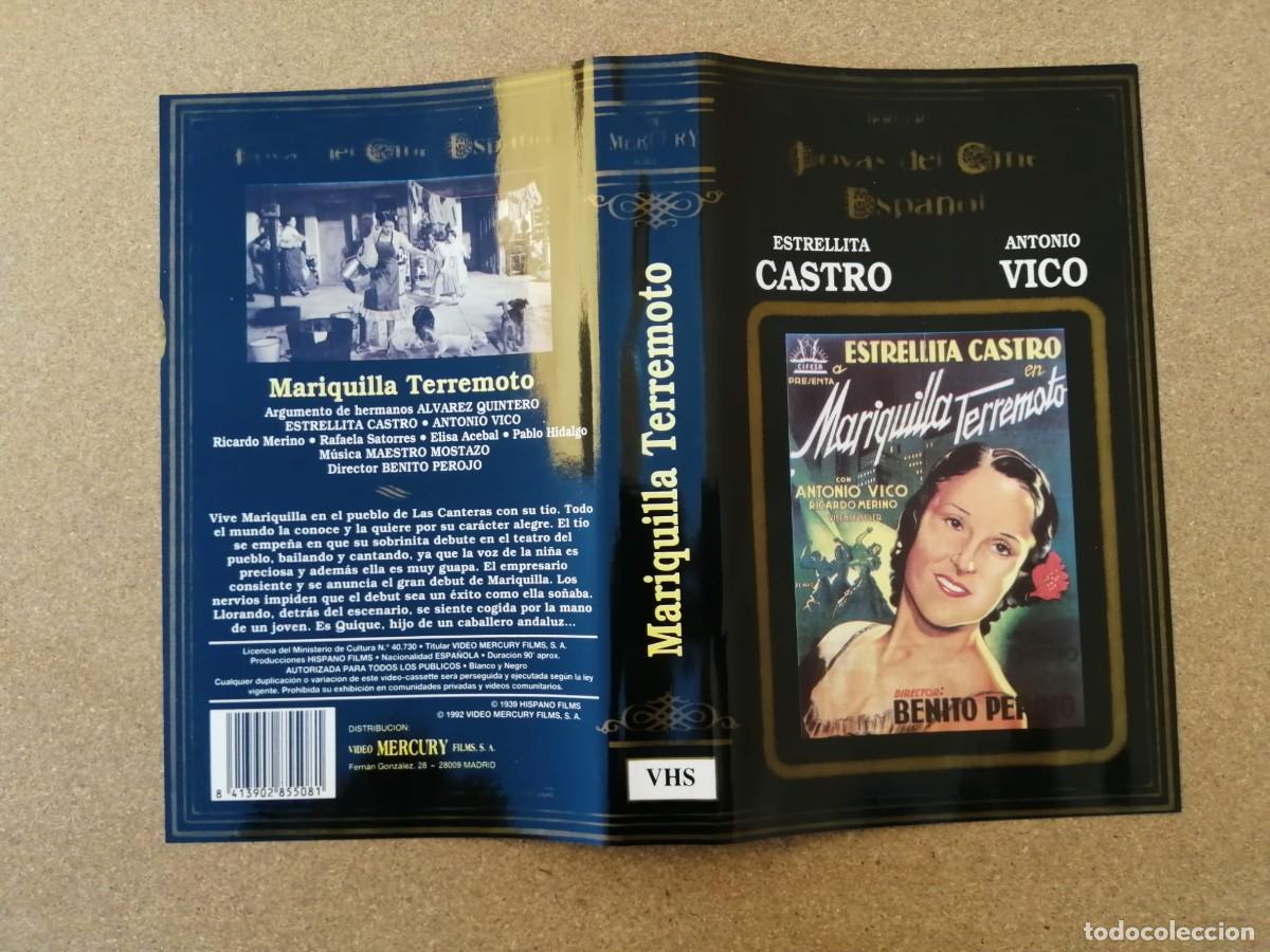 Cine: CARATULA VHS. MARIQUILLA TERREMOTO (ESTRELLITA CASTRO)