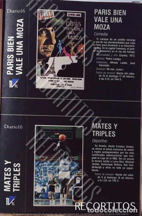 Cine: PARIS BIEN VALE UNA MOZA ALFREDO LANDA MICHAEL JORDAN KEVIN BEACON