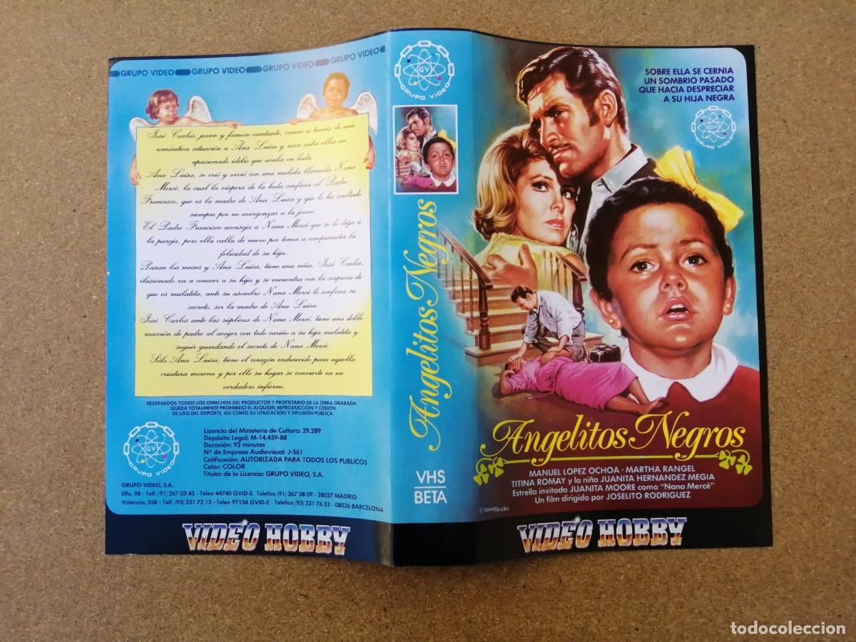 Cine: CARATULA VHS. ANGELITOS NEGROS (MARTHA RANGEL - JUANITA MOORE)