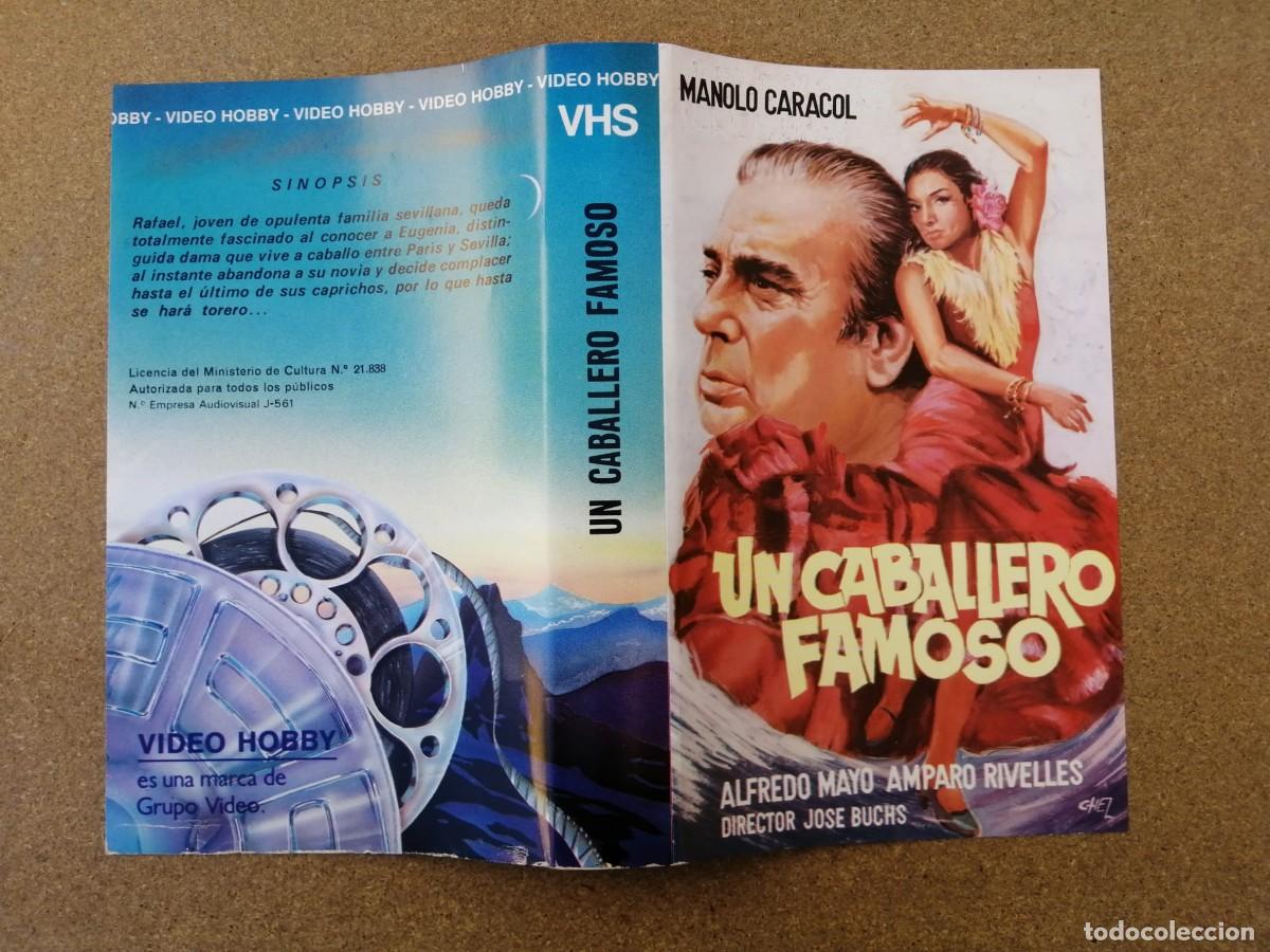 Cine: CARATULA VHS. UN CABALLERO FAMOSO (ALFREDO MAYO - AMPARO RIVELLES - MANOLO CARACOL)