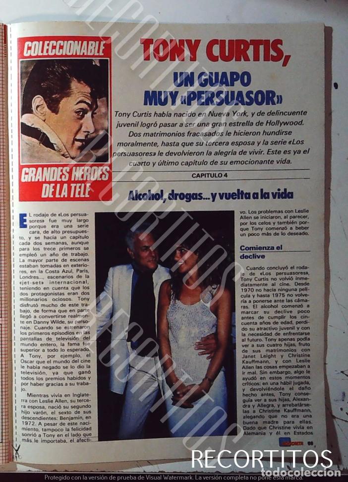 Cine: TONY CURTIS EN TELE INDISCRETA