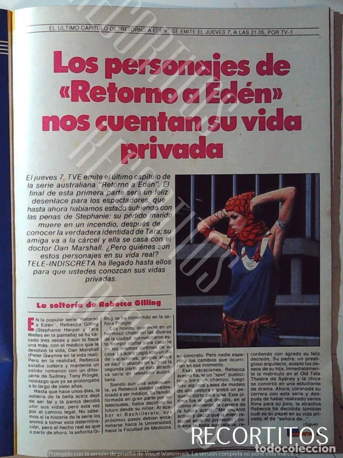 Cine: RETORNO AL EDEN REBECCA GILLING JAMES REYNE
