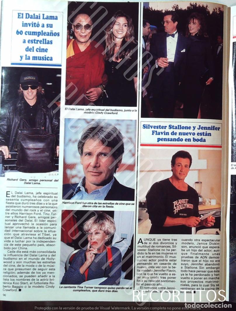 Cine: HARRISON FORD TINA TURNER SYLVESTER STALLONE DALAI LAMA CINDY CRAWFORD RICHARD GERE