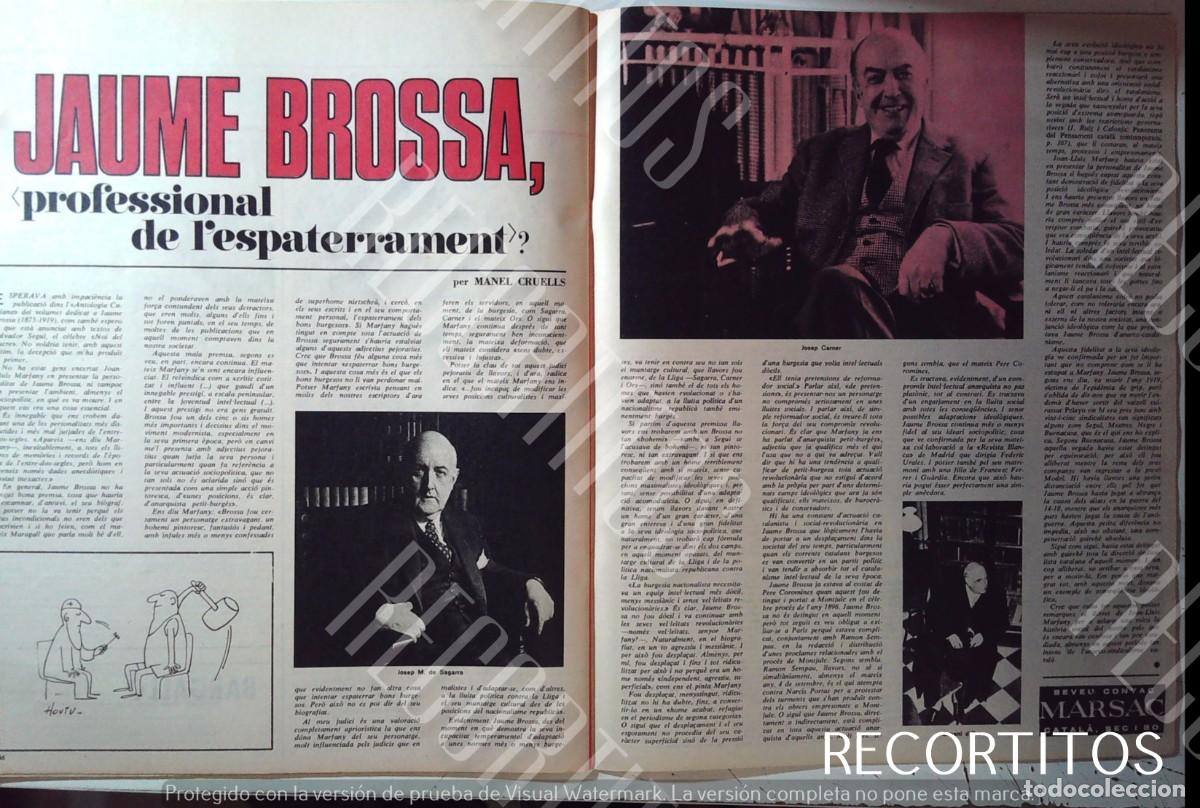 Cine: JAUME BROSSA JOSEP CARNER EUGENI D'ORS