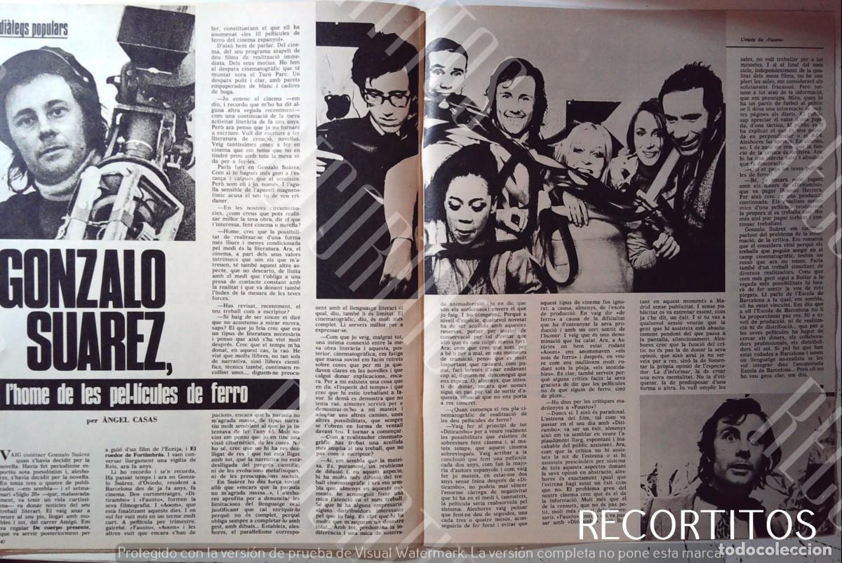 Cine: GONZALO SUAREZ FAUSTO