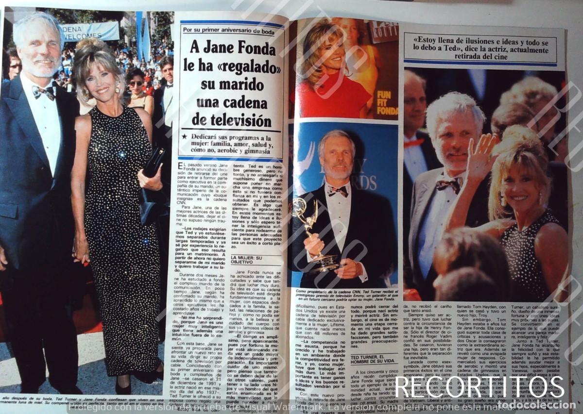 Cine: jane fonda ted turner regala una cadena de television como regalo de aniversario de boda