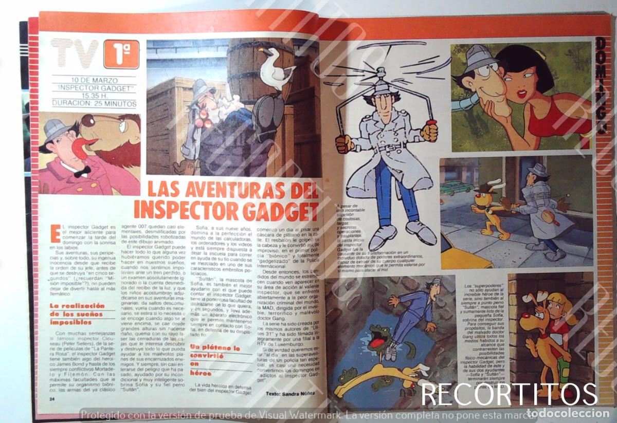 Cine: EL INSPECTOR GADGET en tele indiscreta