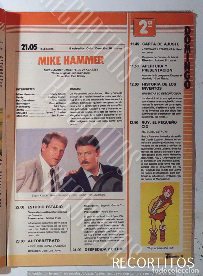 Cine: ruy el peque&ntilde;o cid stacey keach mike hammer don strandt el padre murphy