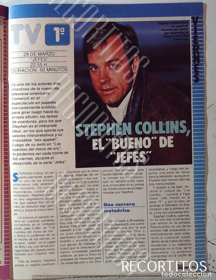 Cine: stephen collins jefes maria luisa seco susan anspach la rosa amarilla david soul