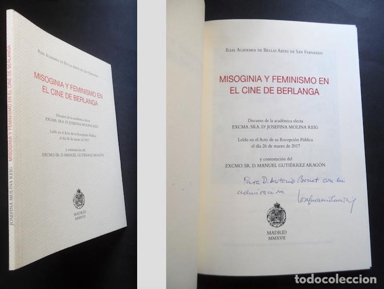 Cine: Josefina Molina firma y dedica Misoginia y feminismo en el cine de Berlanga a Antonio Bonet Correa