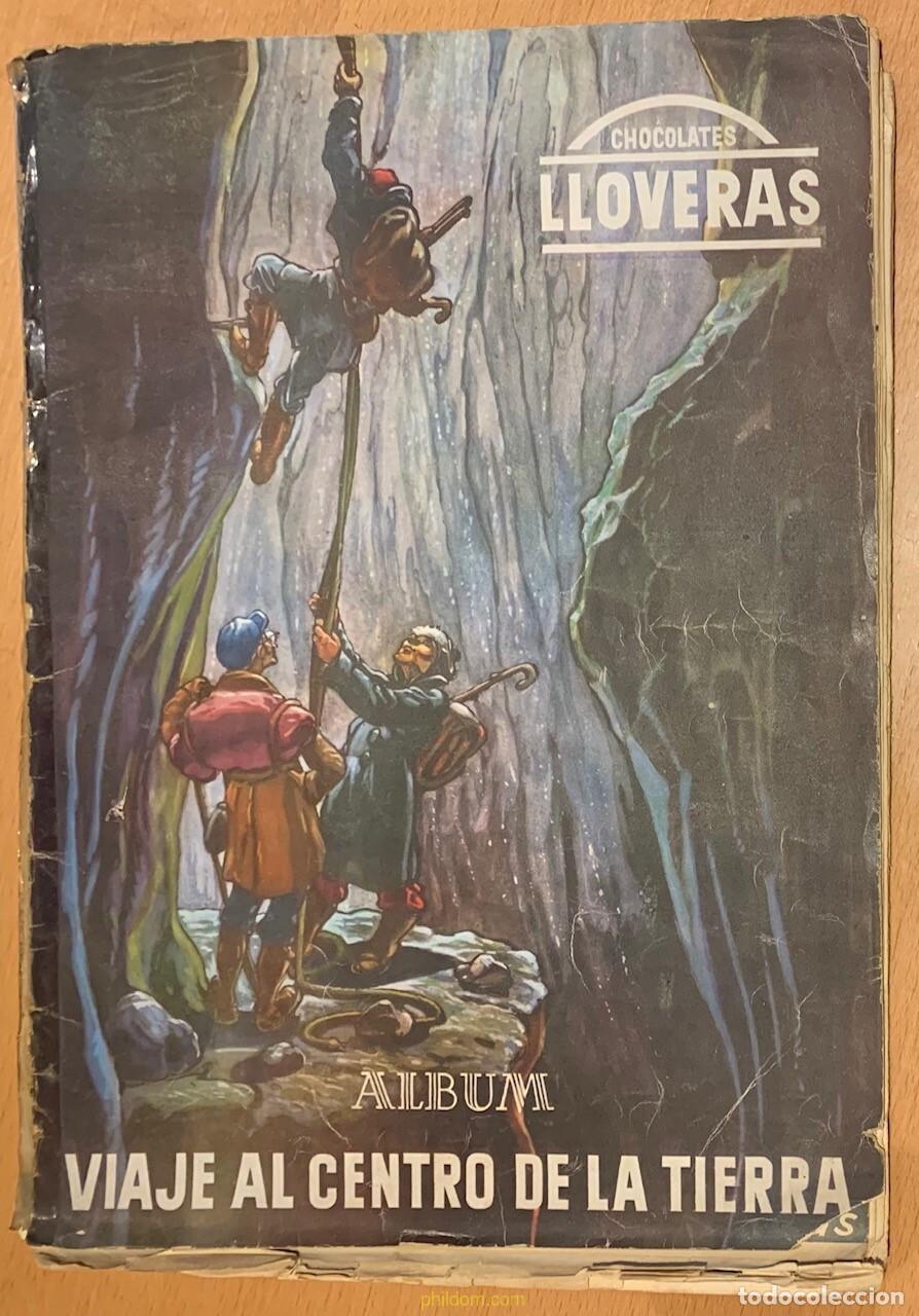 Cine: ALBUM CROMOS VIAJE AL CENTRO DE LA TIERRA.CHOCOLATES LLOVERAS COMPLETO