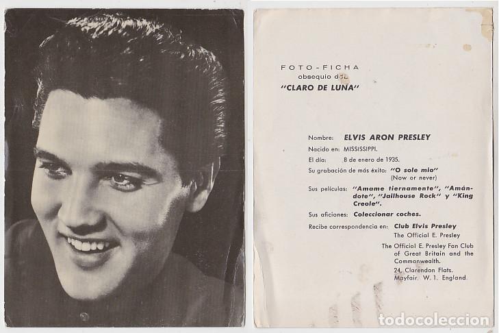 Cine: ELVIS PRESLEY publicidad de Claro de Luna