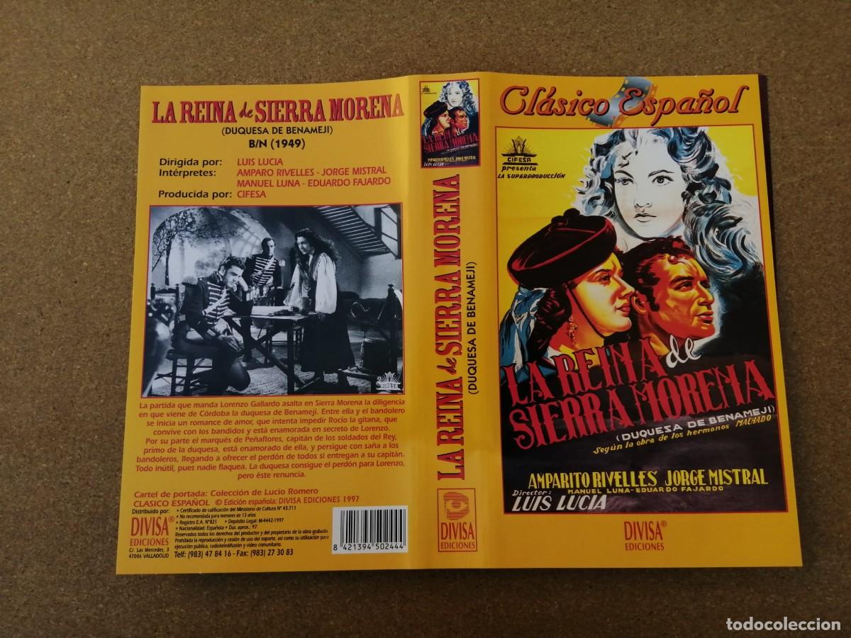 Cine: CARATULA VHS. LA REINA DE SIERRA MORENA (AMPARO RIVELLES - JORGE MISTRAL)