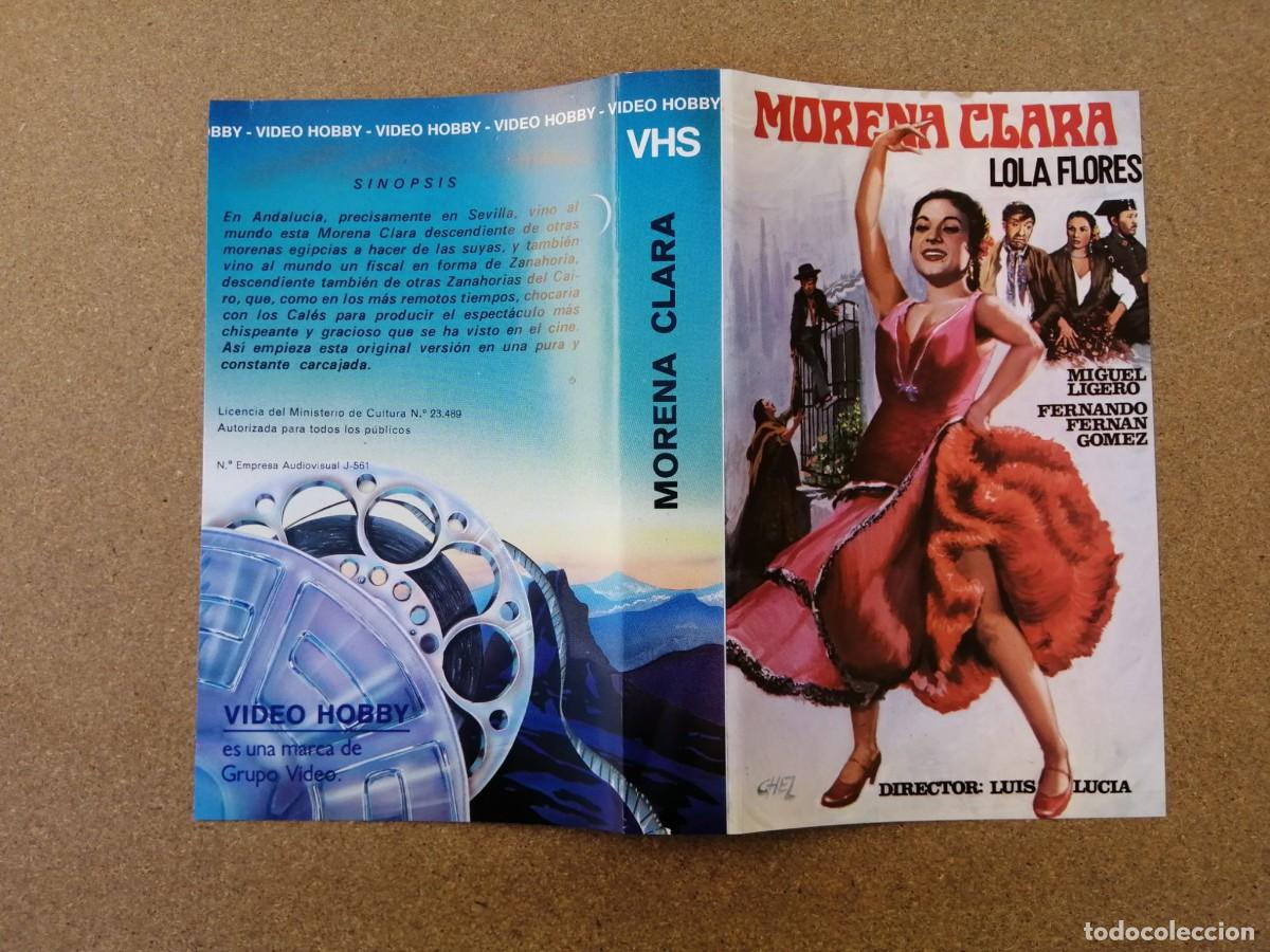 Cine: CARATULA VHS. MORENA CLARA (LOLA FLORES - FERNANDO FERNAN GOMEZ - MIGUEL LIGERO)