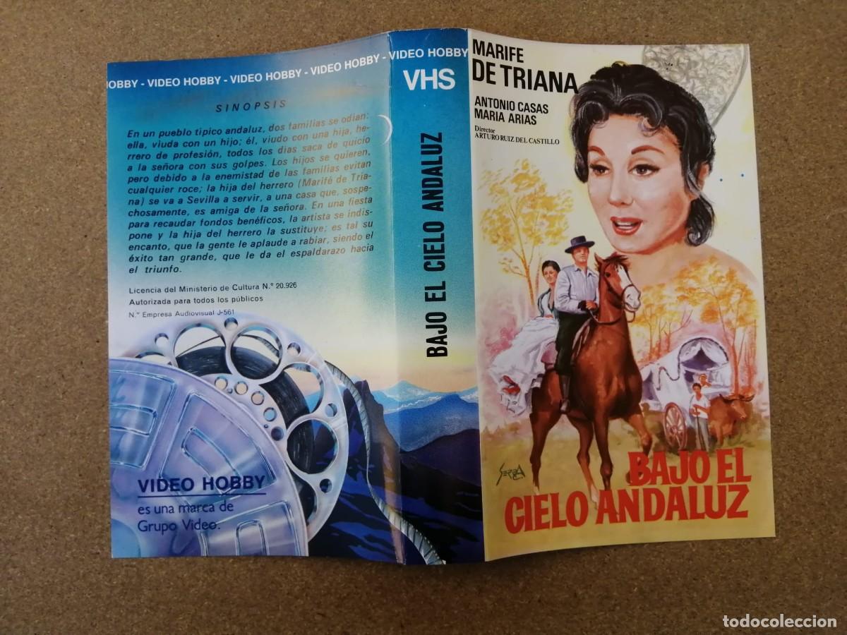 Cine: CARATULA VHS. BAJO EL CIELO ANDALUZ (MARIFE DE TRIANA - ANTONIO CASAS)