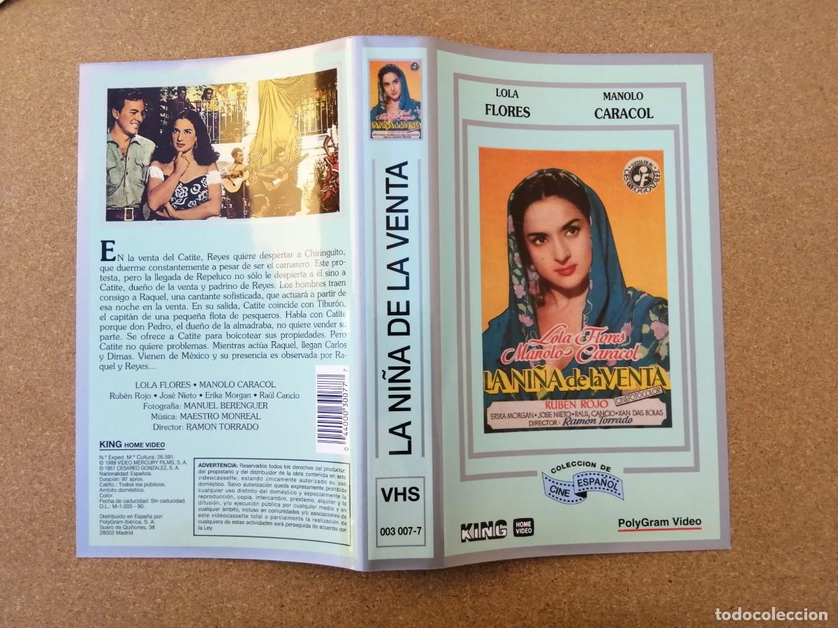 Cine: CARATULA VHS. LA NI&Ntilde;A DE LA VENTA (LOLA FLORES -MANOLO CARACOL - RUBEN ROJO)