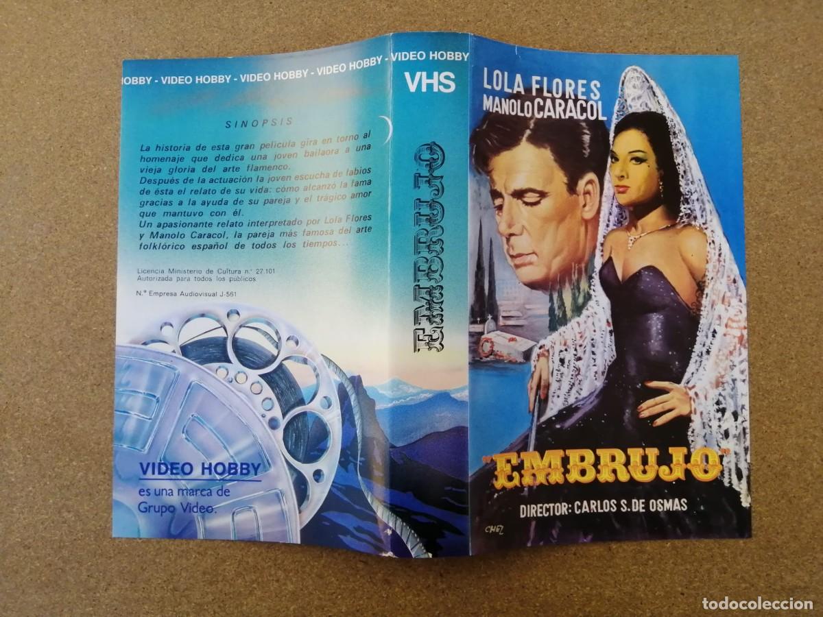 Cine: CARATULA VHS. EMBRUJO (LOLA FLORES -MANOLO CARACOL - FERNANDO FERNAN GOMEZ)