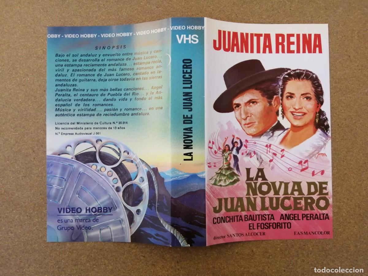 Cine: CARATULA VHS. LA NOVIA DE JUAN LUCERO (JUANITA REINA - ANGEL PERALTA)