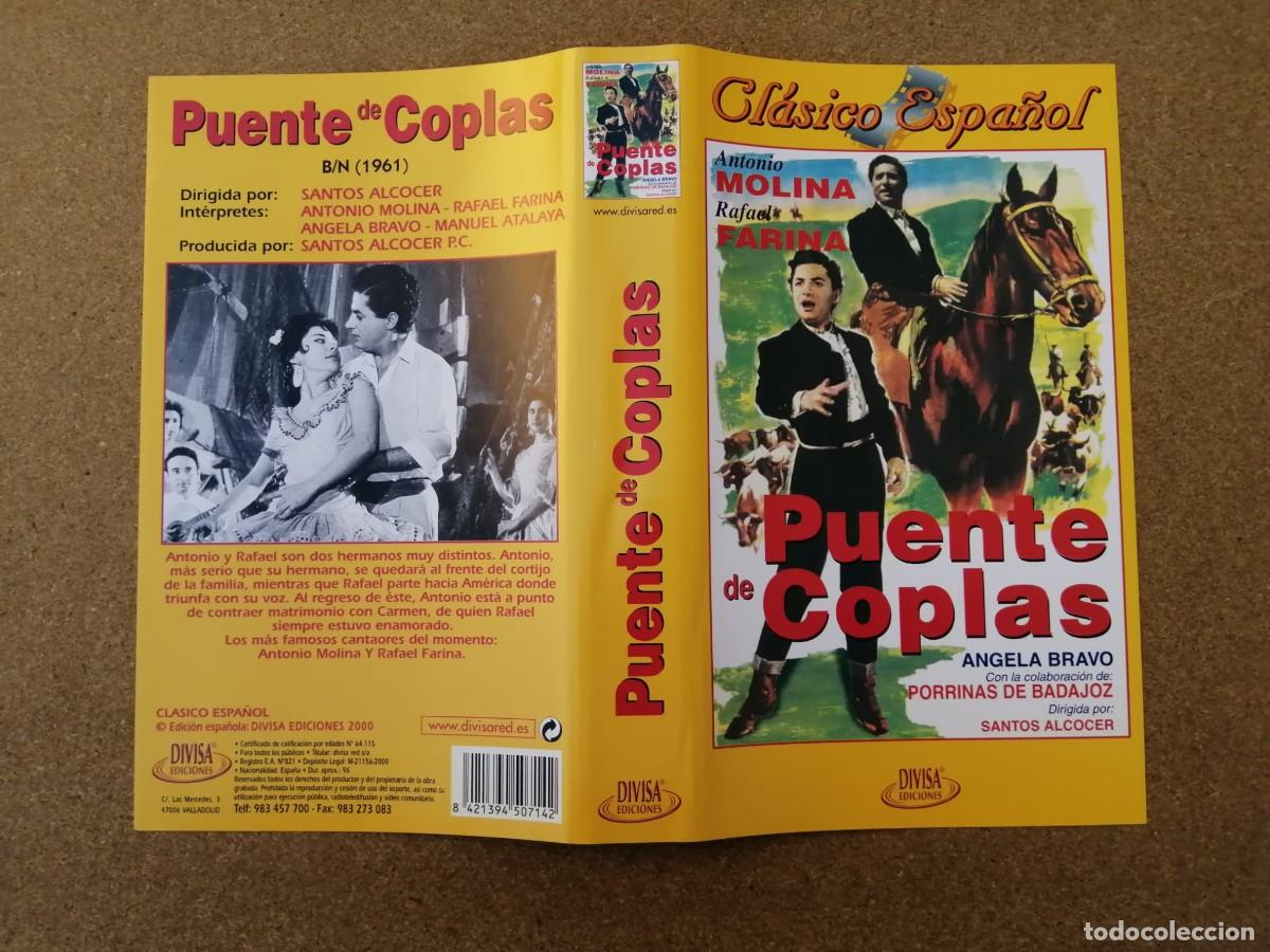Cine: CARATULA VHS. PUENTE DE COPLAS (ANTONIO MOLINA - RAFAEL FARINA)