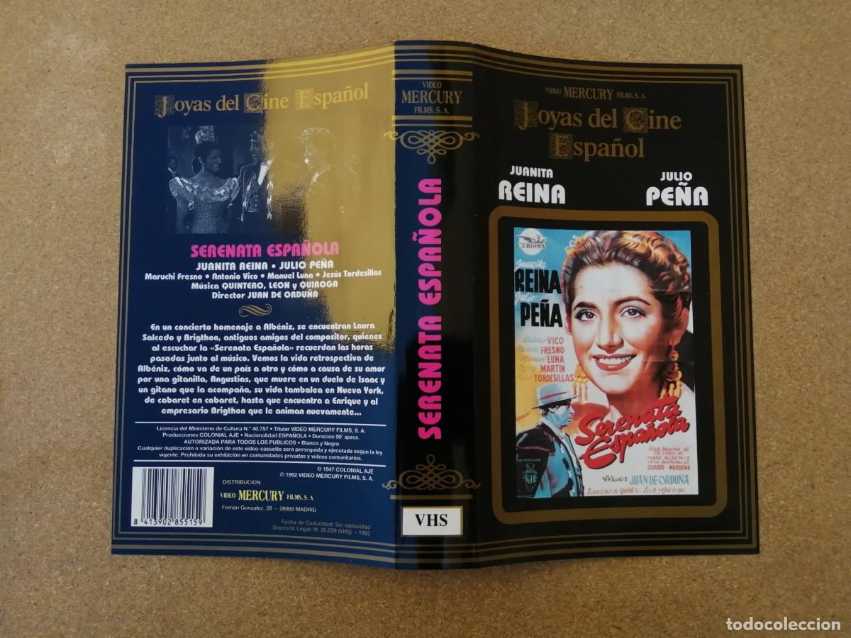 Cine: CARATULA VHS. SERENATA ESPA&Ntilde;OLA (JUANITA REINA - JULIO PE&Ntilde;A)
