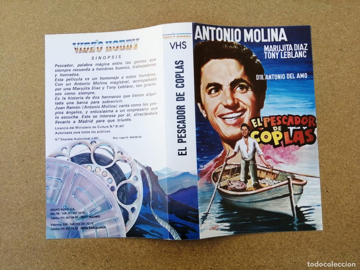 Cine: CARATULA VHS. EL PESCADOR DE COPLAS (ANTONIO MOLINA - TONY LEBLANC - MARUJITA DIAZ)
