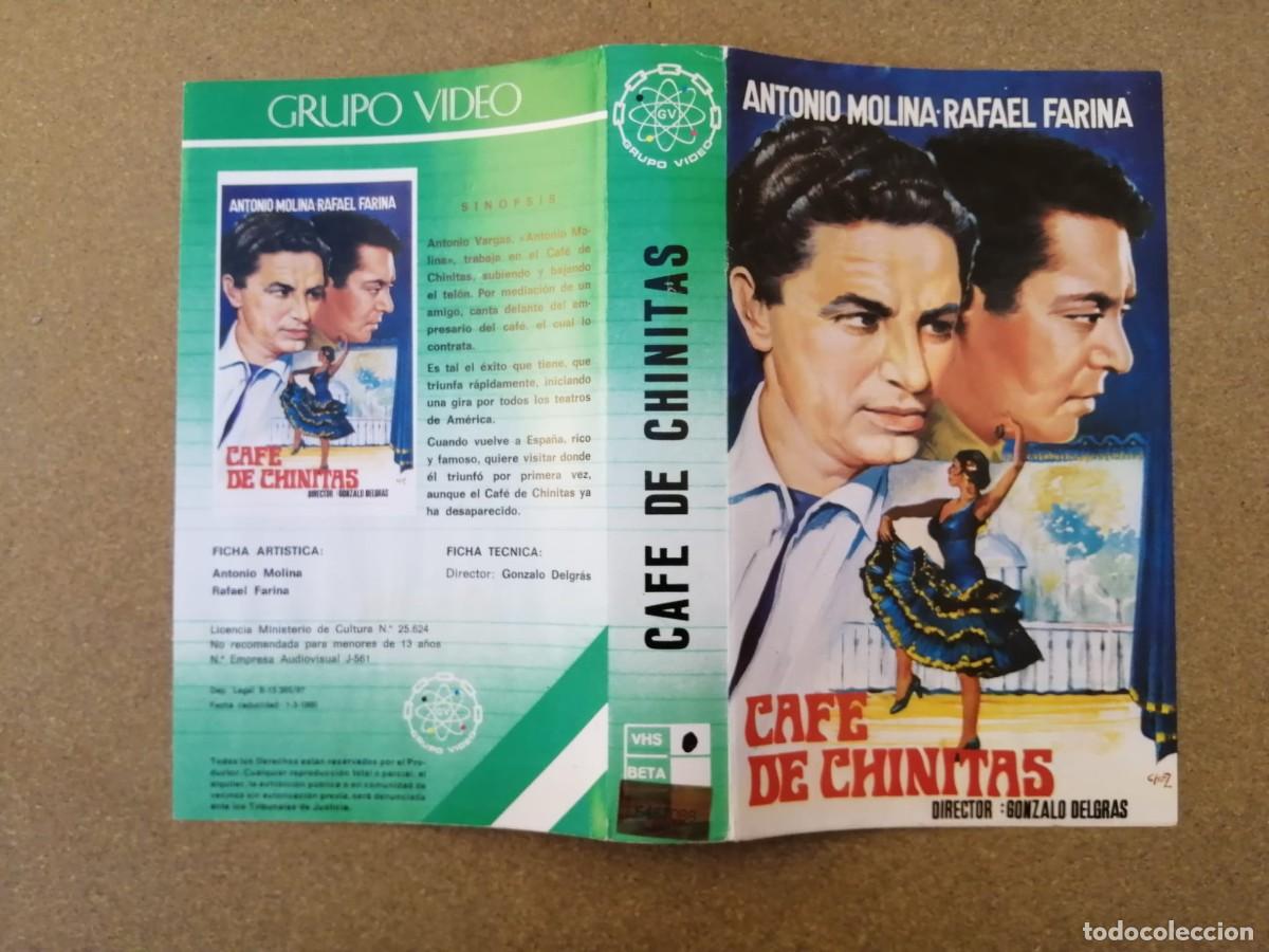 Cine: CARATULA VHS. CAFE DE CHINITAS (ANTONIO MOLINA - RAFAEL FARINA)