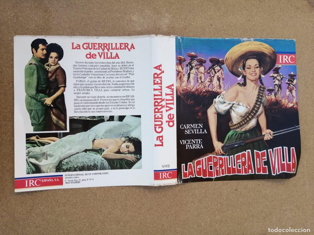 Cine: CARATULA VHS. LA GUERRILLERA DE VILLA (CARMEN SEVILLA - VICENTE PARRA)
