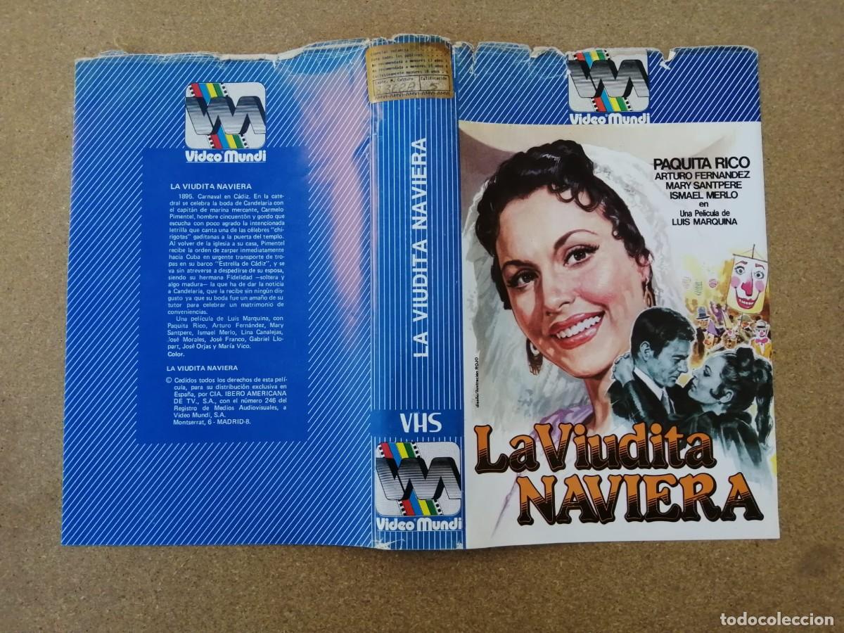 Cine: CARATULA VHS. LA VIUDITA NAVIERA (PAQUITA RICO - ARTURO FERNANDEZ - MARY SANTPERE)