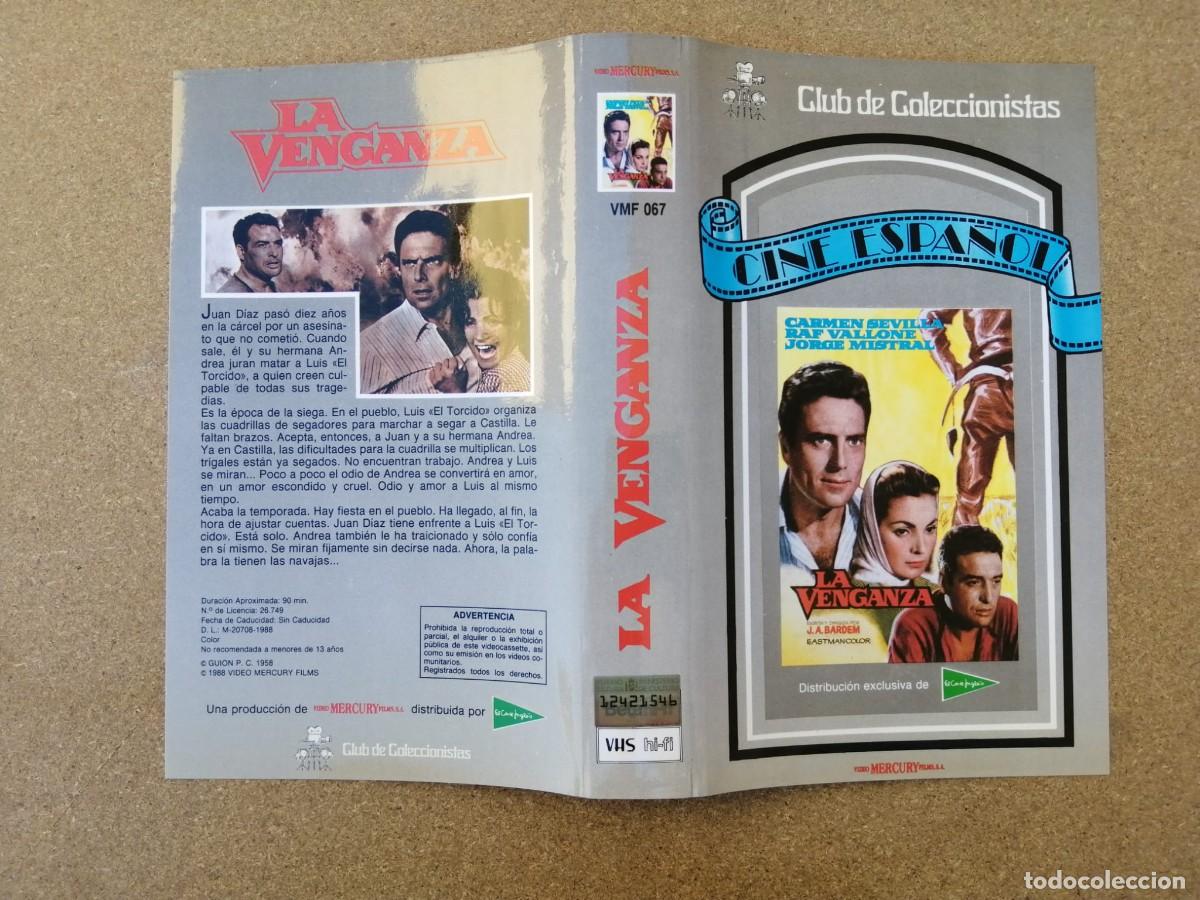 Cine: CARATULA VHS. LA VENGANZA (CARMEN SEVILLA - JORGE MISTRAL - RAF VALLONE)