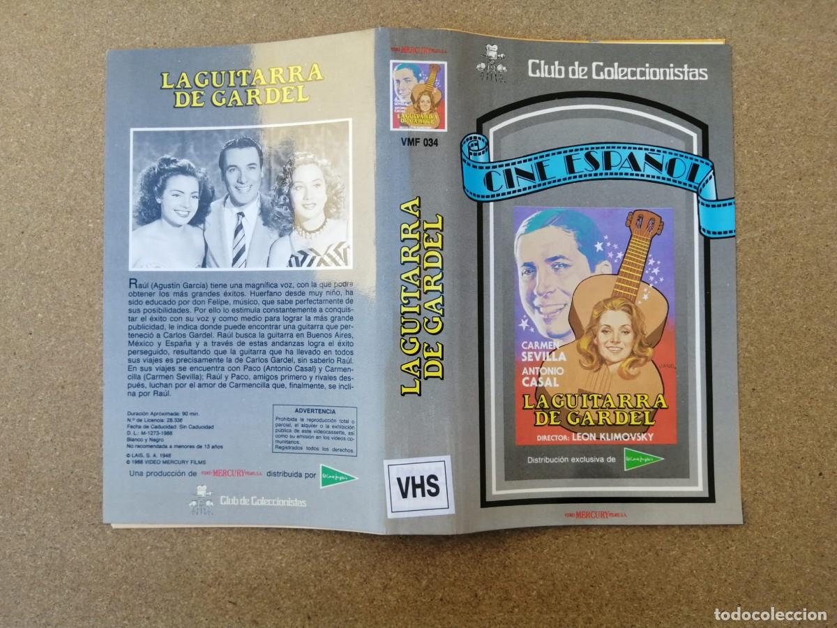 Cine: CARATULA VHS. LA GUITARRA DE GARDEL (CARMEN SEVILLA - ANTONIO CASAL)