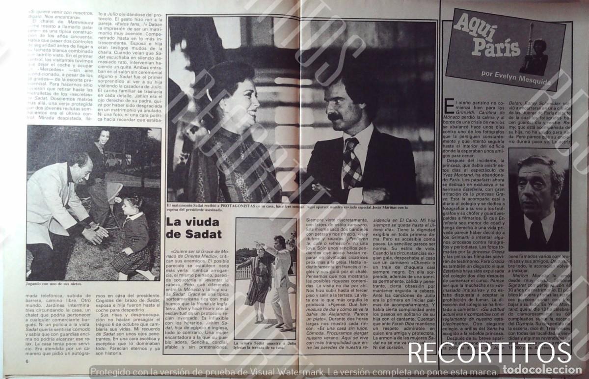 Cine: YVES MONTAND LA VIUDA DE SADAT CON JESUS MARI&Ntilde;AS